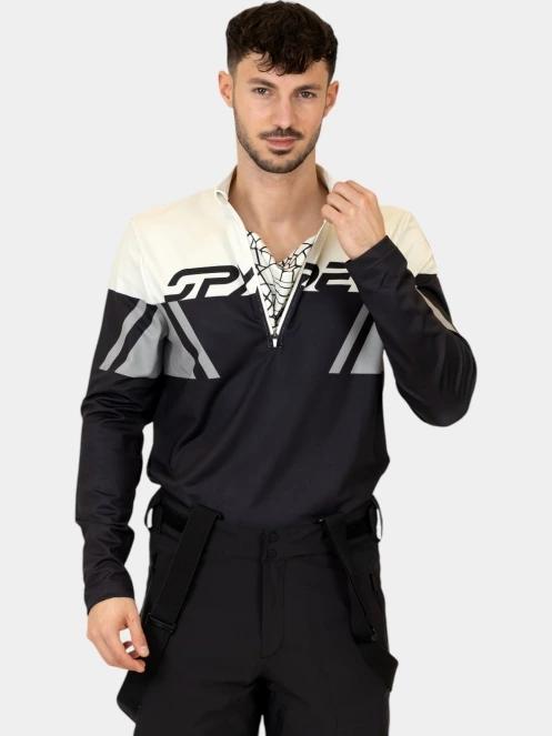 top lenjerie de corp pt. barbati Spyder Podium 1/2 Zip negru 6