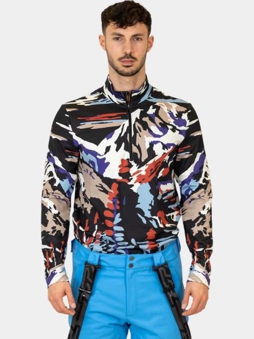 top lenjerie de corp pt. barbati Spyder Podium 1/2 Zip multicolor 2