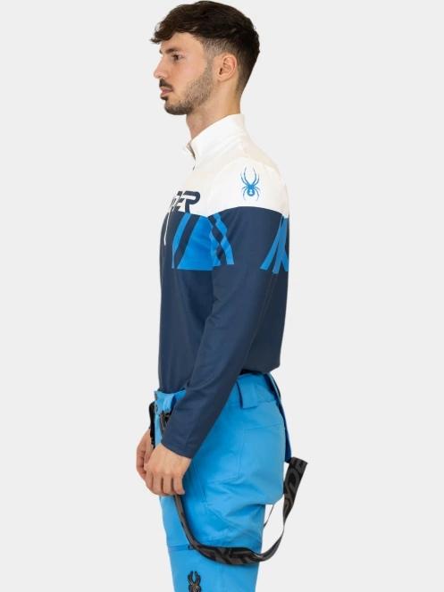 top lenjerie de corp pt. barbati Spyder Podium 1/2 Zip albastru inchis 3