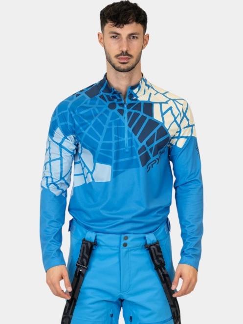 top lenjerie de corp pt. barbati Spyder Legacy 1/2 Zip albastru 2