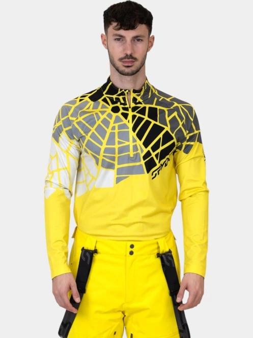 top lenjerie de corp pt. barbati Spyder Legacy 1/2 Zip galben 2