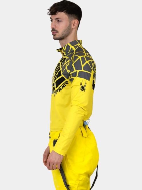 top lenjerie de corp pt. barbati Spyder Legacy 1/2 Zip galben 3