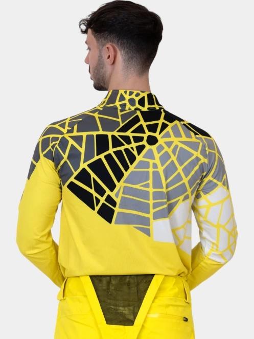 top lenjerie de corp pt. barbati Spyder Legacy 1/2 Zip galben 4