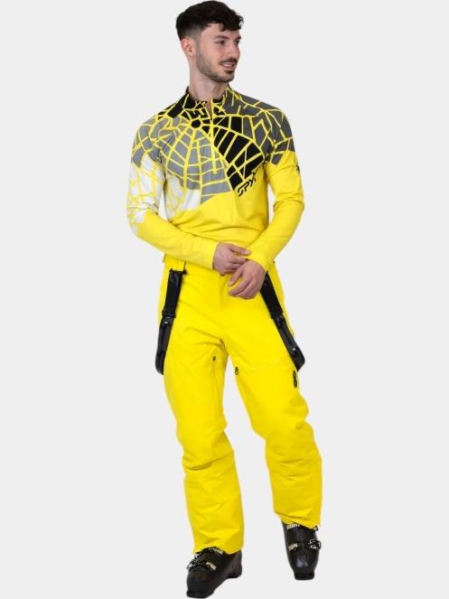top lenjerie de corp pt. barbati Spyder Legacy 1/2 Zip galben 5