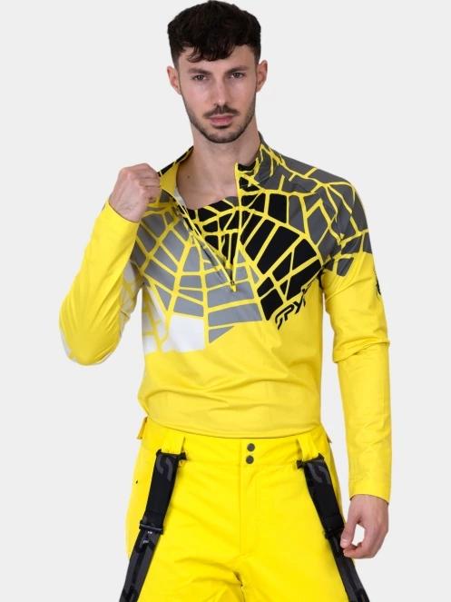 top lenjerie de corp pt. barbati Spyder Legacy 1/2 Zip galben 6