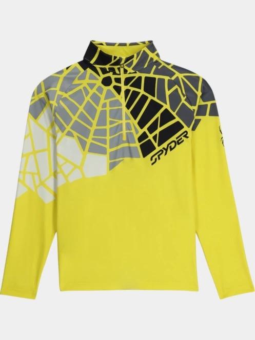 top lenjerie de corp pt. barbati Spyder Legacy 1/2 Zip galben 8