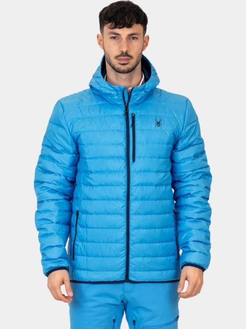 geaca matlasata de tranzitie pt. barbati Spyder Zenith Hooded Down Jacket albastru 2