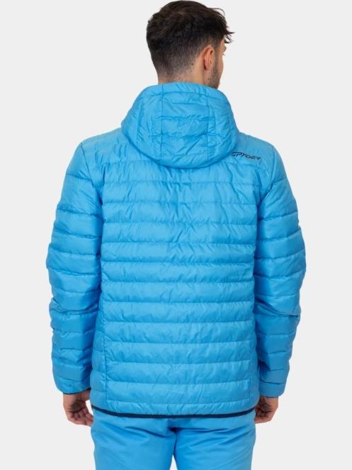 geaca matlasata de tranzitie pt. barbati Spyder Zenith Hooded Down Jacket albastru 4