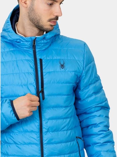 geaca matlasata de tranzitie pt. barbati Spyder Zenith Hooded Down Jacket albastru 7