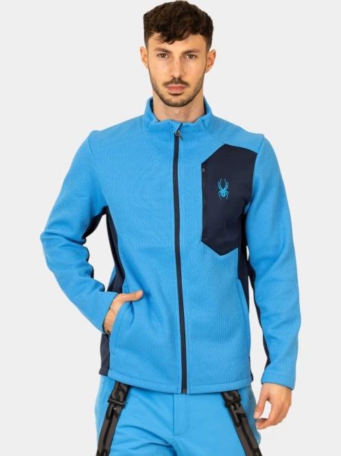 pulover polar pt. barbati Spyder Bandit Jacket albastru 6