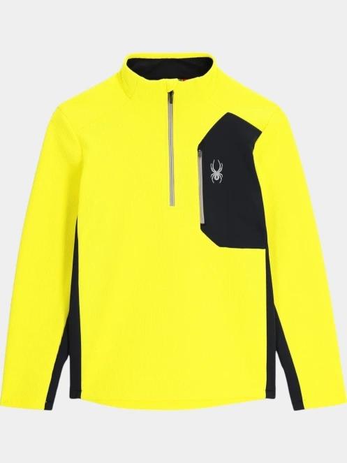 pulover polar pt. barbati Spyder Bandit 1/2 Zip galben 8