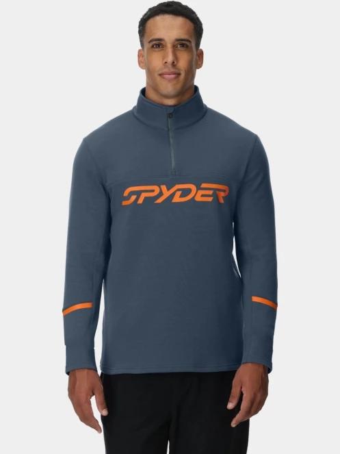 pulover polar pt. barbati Spyder Speed Fleece 1/2 Zip albastru 2