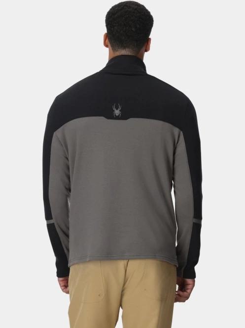 pulover polar pt. barbati Spyder Speed Fleece 1/2 Zip gri 3