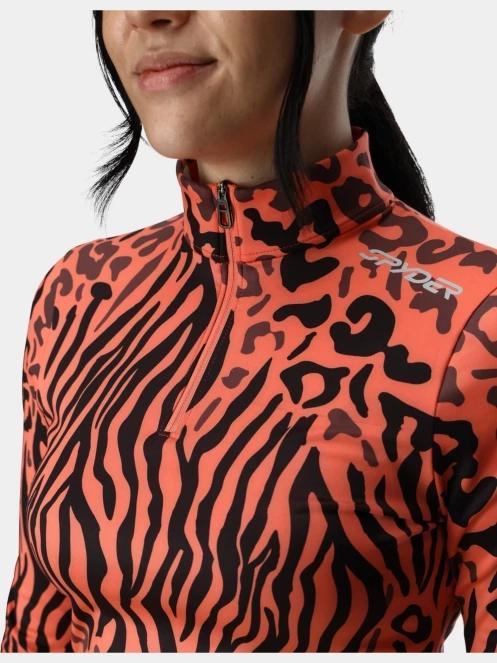 top lenjerie de corp pt. femei Spyder Vivid 1/2 Zip portocaliu 4