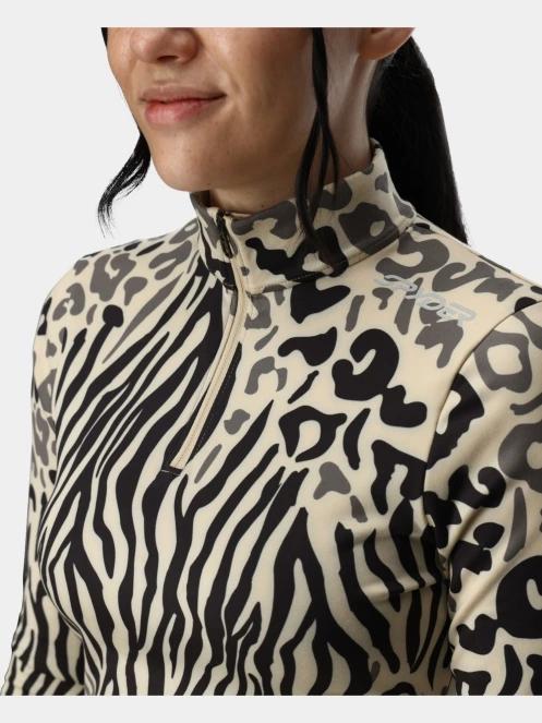 top lenjerie de corp pt. femei Spyder Vivid 1/2 Zip nisip 4