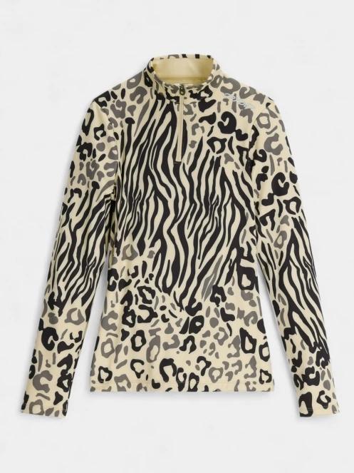 top lenjerie de corp pt. femei Spyder Vivid 1/2 Zip nisip 5