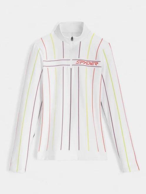 top lenjerie de corp pt. femei Spyder Vivid 1/2 Zip alb 5