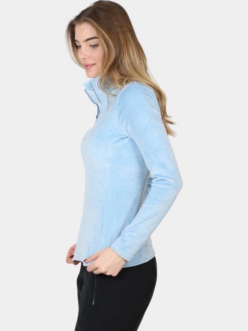 pulover polar pt. femei Spyder Shimmer Bug 1/2 Zip albastru deschis 3