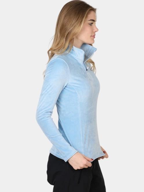 pulover polar pt. femei Spyder Shimmer Bug 1/2 Zip albastru deschis 5