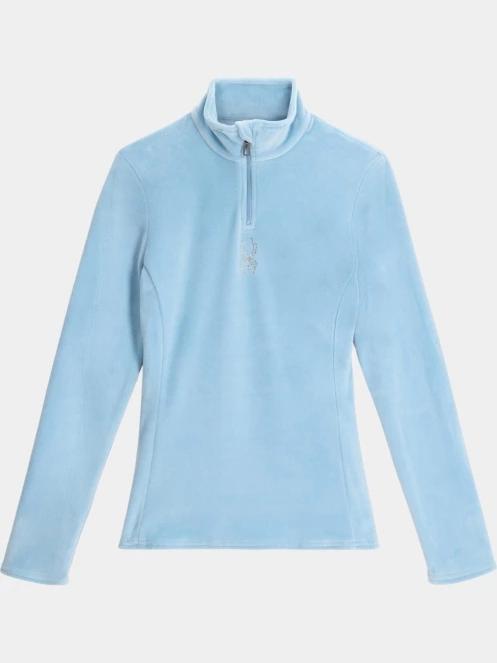 pulover polar pt. femei Spyder Shimmer Bug 1/2 Zip albastru deschis 7