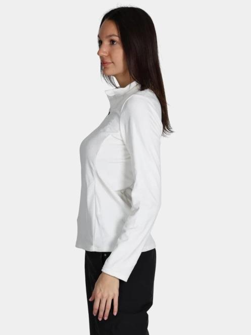 pulover polar pt. femei Spyder Shimmer Bug 1/2 Zip alb 3