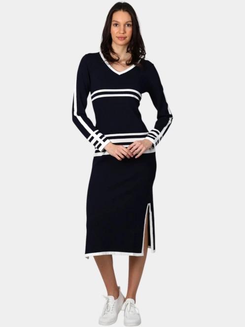 rochie midi pt. femei Luhta Luhta Huuttila albastru inchis 3