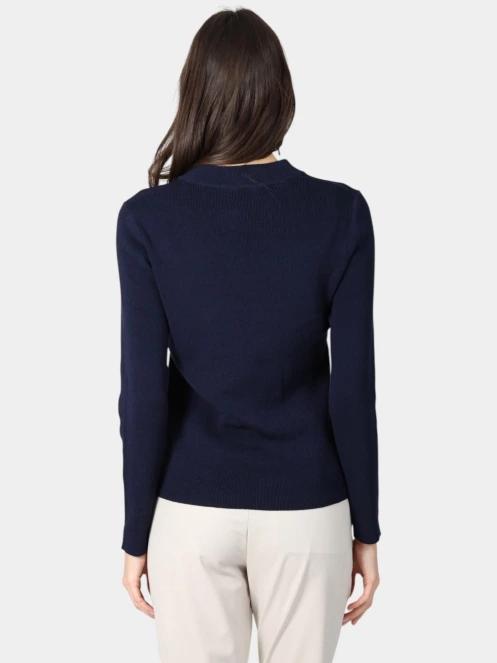 pulover tricotat pt. femei Luhta Luhta Huoponen albastru inchis 4