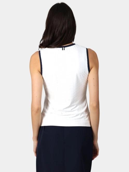 tricou fara maneci pt. femei Luhta Luhta Hidola alb 4