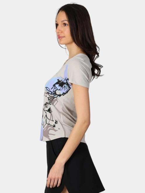 tricou cu maneci scurte pt. femei Luhta Luhta Ellis maro 3