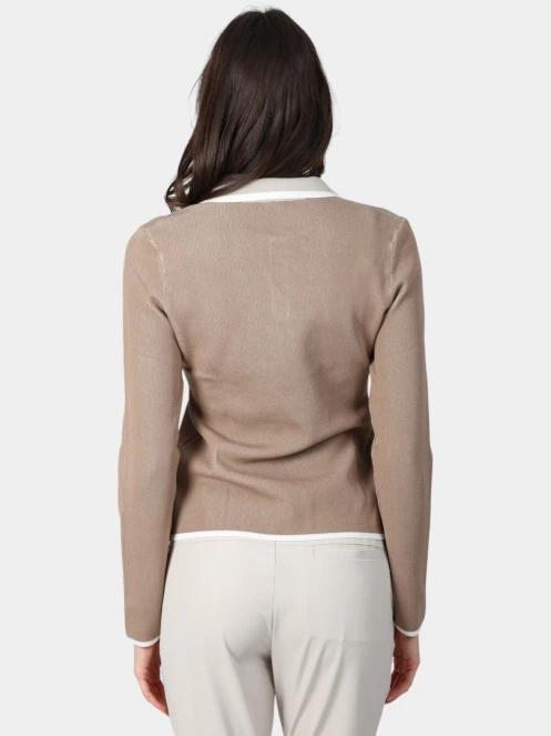 tricou cu maneci lungi si guler pt. femei Luhta Luhta Inkarila maro 4