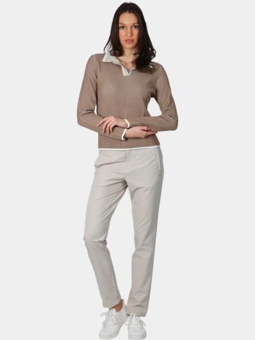 tricou cu maneci lungi si guler pt. femei Luhta Luhta Inkarila maro 5