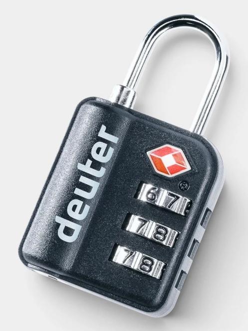 incuietoare si cablu Deuter TSA Pad Lock negru 2