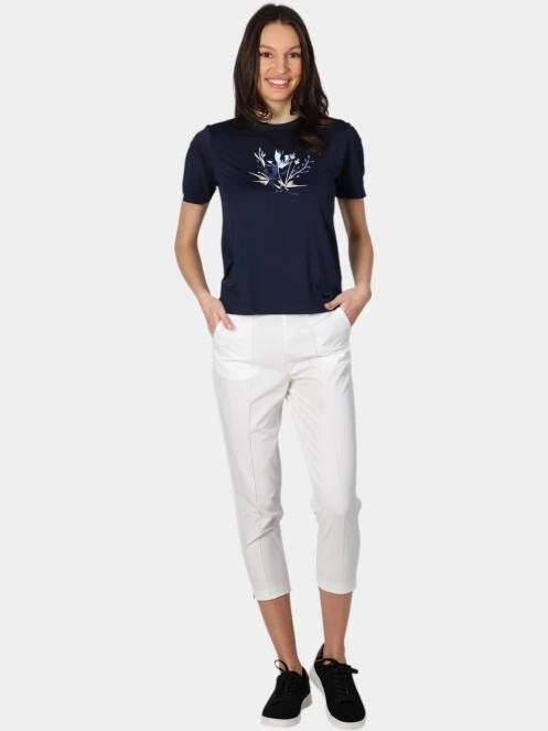 pantaloni capri pt. femei Luhta Luhta Iiranta alb 5