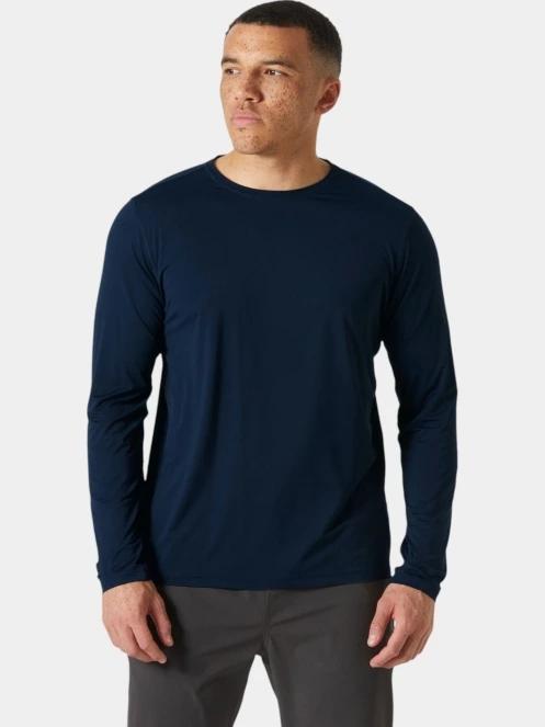 tricou cu maneci lungi pt. barbati Helly Hansen Shine Solen Ls Crew albastru inchis 2