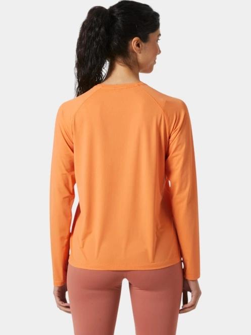 tricou cu maneci lungi pt. femei Helly Hansen W Shine Solen Ls Crew portocaliu 3