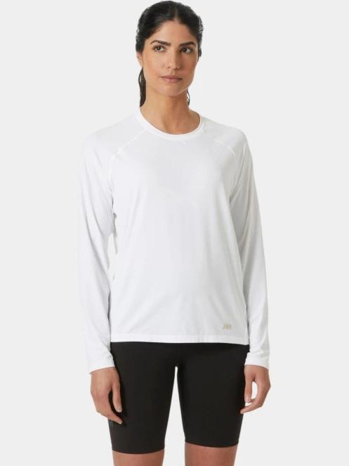 tricou cu maneci lungi, pentru sport pt. femei Helly Hansen W Shine Solen Ls Crew alb 2