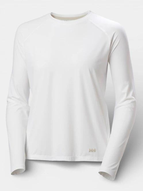 tricou cu maneci lungi, pentru sport pt. femei Helly Hansen W Shine Solen Ls Crew alb 6