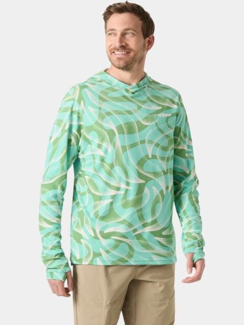 tricou cu maneci lungi, pentru sport pt. barbati Helly Hansen Lifa Active Solen Hoodie verde 2