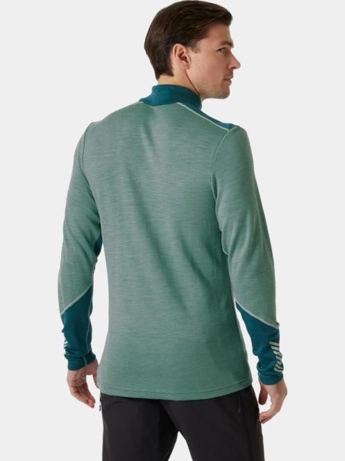 top lenjerie de corp pt. barbati Helly Hansen Lifa Merino Midweight 1/2 Zip verde 3
