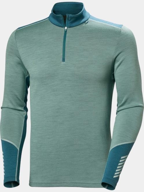top lenjerie de corp pt. barbati Helly Hansen Lifa Merino Midweight 1/2 Zip verde 5