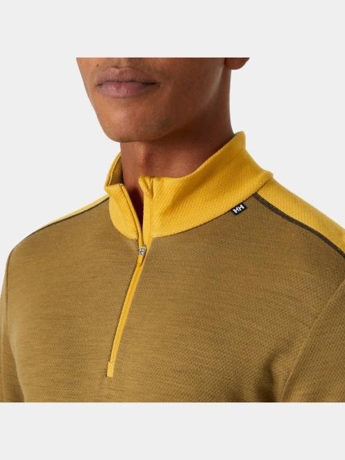 top lenjerie de corp pt. barbati Helly Hansen Lifa Merino Midweight 1/2 Zip galben 4