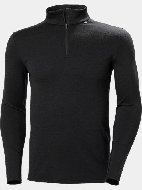 top lenjerie de corp pt. barbati Helly Hansen Lifa Merino Midweight 1/2 Zip negru 2