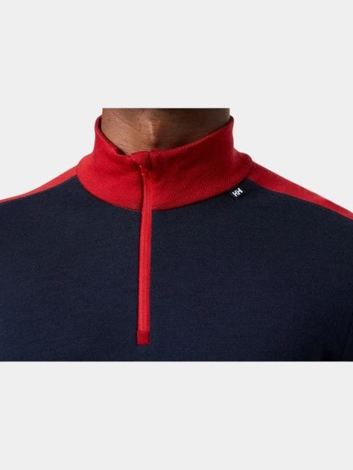 top lenjerie de corp pt. barbati Helly Hansen Lifa Merino Midweight 1/2 Zip albastru inchis 4