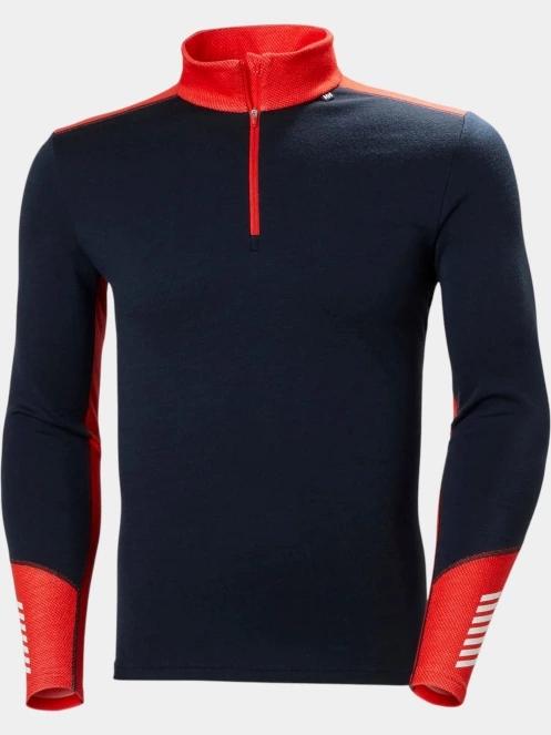 top lenjerie de corp pt. barbati Helly Hansen Lifa Merino Midweight 1/2 Zip albastru inchis 7