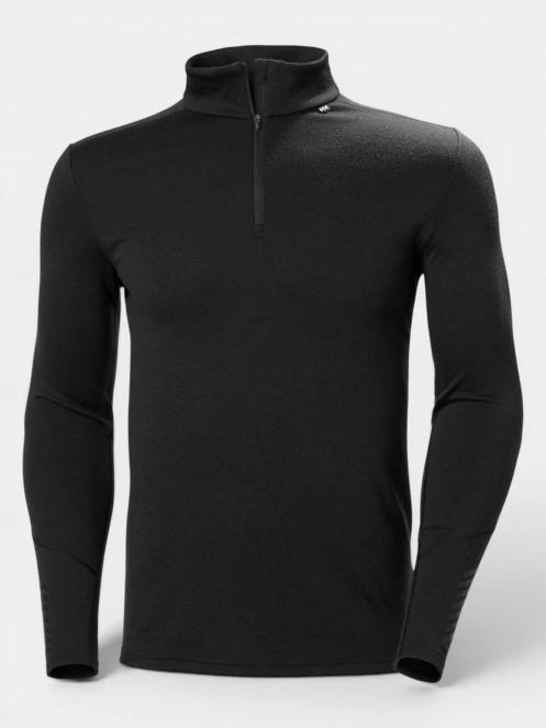 top lenjerie de corp pt. barbati Helly Hansen Lifa Merino Midweight 1/2 Zip negru 2