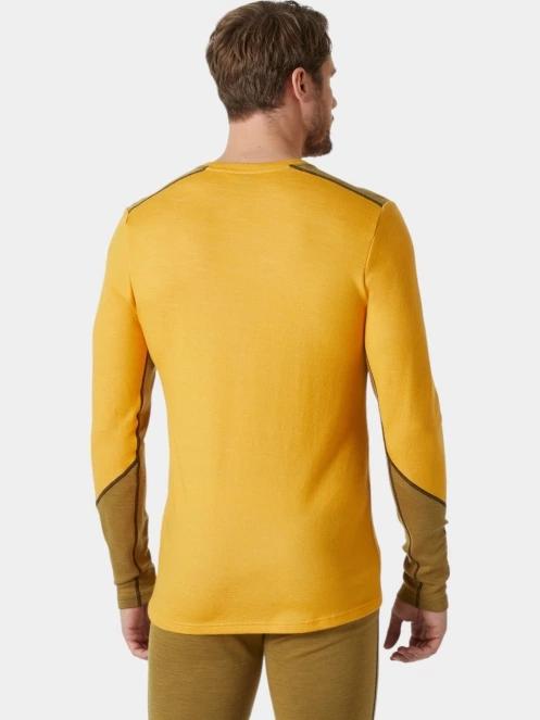 top lenjerie de corp pt. barbati Helly Hansen Lifa Merino Midweight Crew galben 3