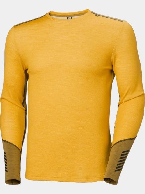 top lenjerie de corp pt. barbati Helly Hansen Lifa Merino Midweight Crew galben 6