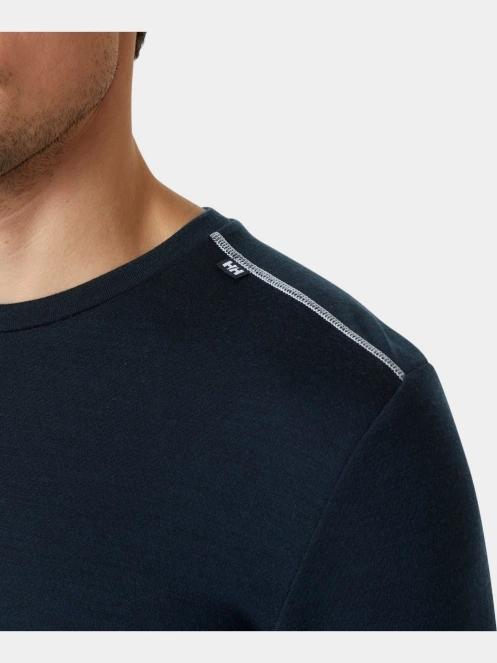 top lenjerie de corp pt. barbati Helly Hansen Lifa Merino Midweight Crew albastru inchis 4