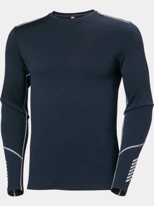 top lenjerie de corp pt. barbati Helly Hansen Lifa Merino Midweight Crew albastru inchis 6