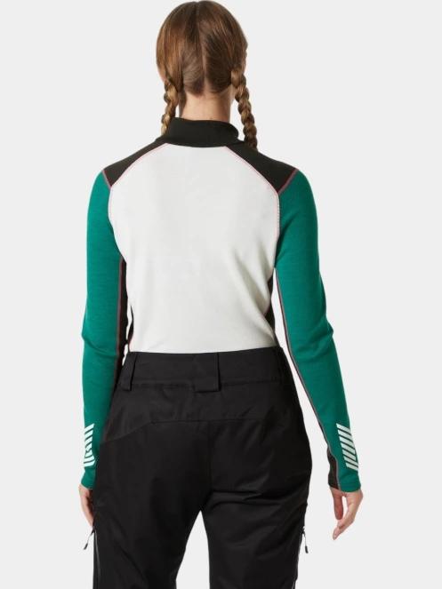 top lenjerie de corp pt. femei Helly Hansen W Lifa Merino Midw 1/2 Zip alb 3